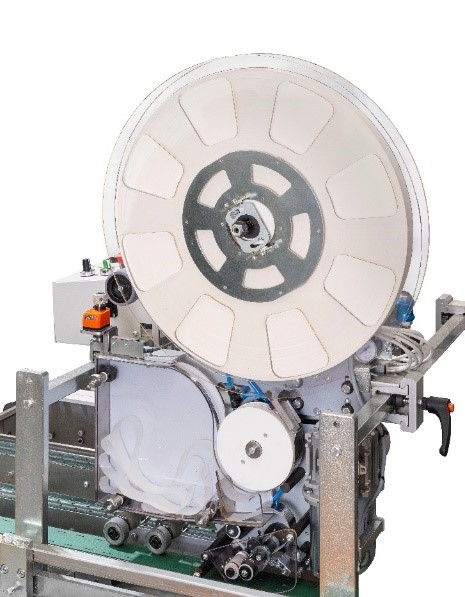 Applicateur de ruban siliconé Macari-Fidia Mistral avec sa bobine de papier de protection siliconé